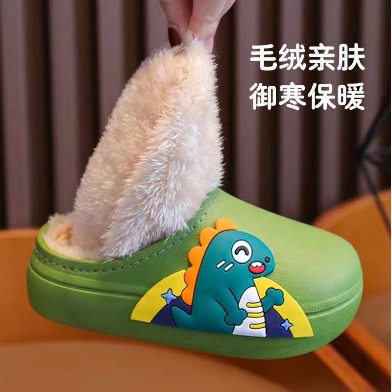 【福利】亲子棉拖鞋新款防水男女儿童可爱秋冬季居家内外穿保暖居家