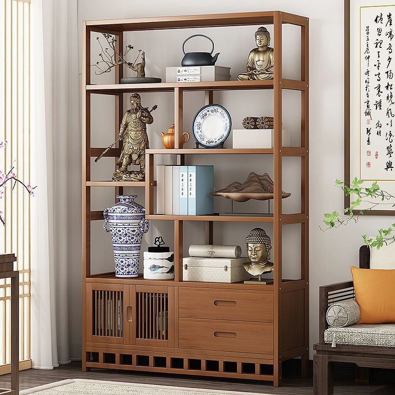 小扬哥博古架中式多宝阁茶叶展示柜非实木博古摆件
