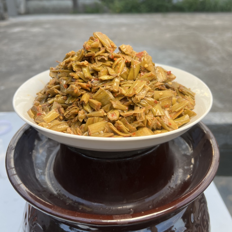 江西特色美食酸芋荷300克罐装新鲜芋荷梗酸菜梗开盖即食下饭菜