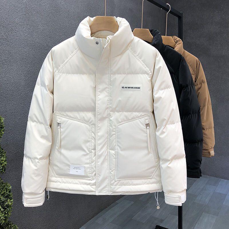 2023新款羽绒服男高品质短款立领保暖外套防风潮流休闲冬