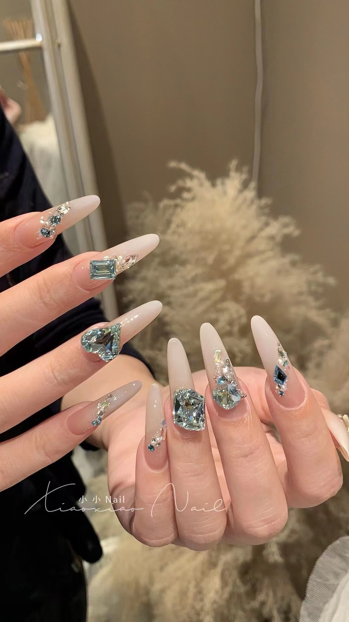 彩宝切8m透色肥方 特彩水晶料精品美甲钻DIY