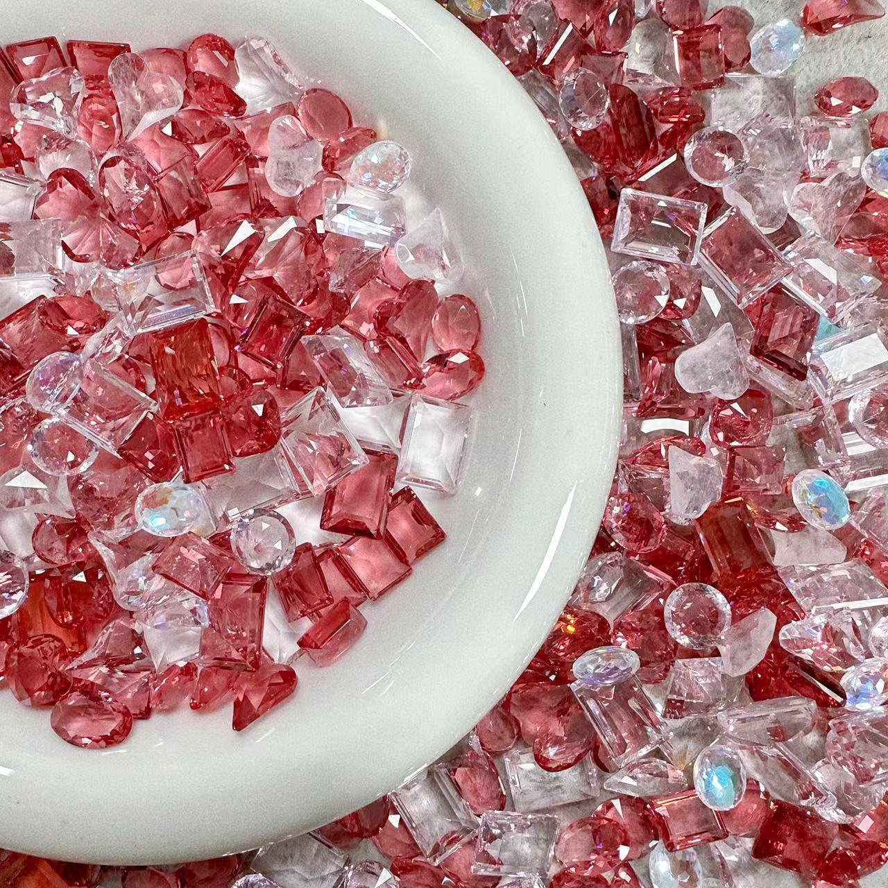 梧州料 十里桃花 美甲DIY透钻盒装版货