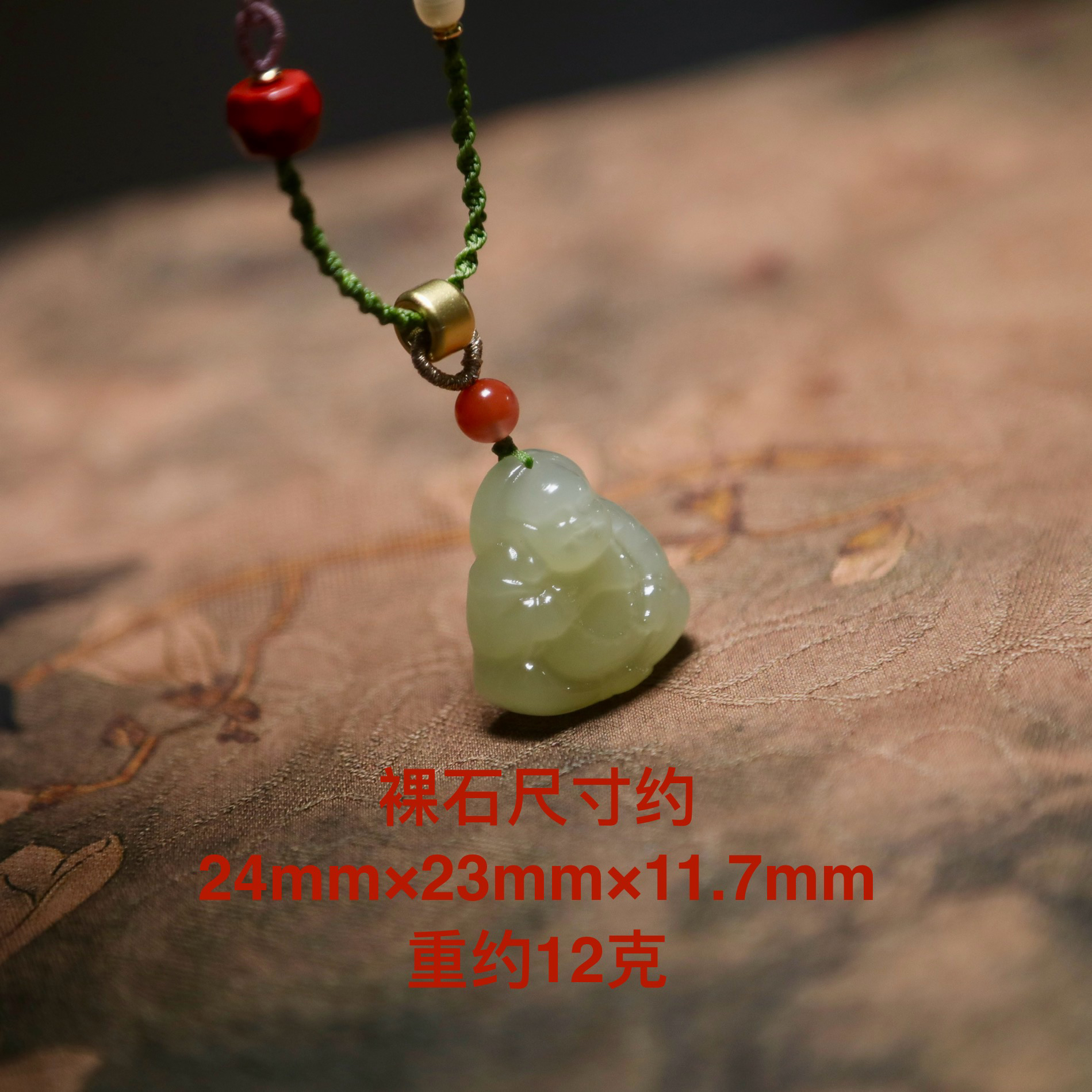 福利天然和田玉老矿料晴水佛公笑佛弥勒佛吊坠小佛大肚佛挂件项链