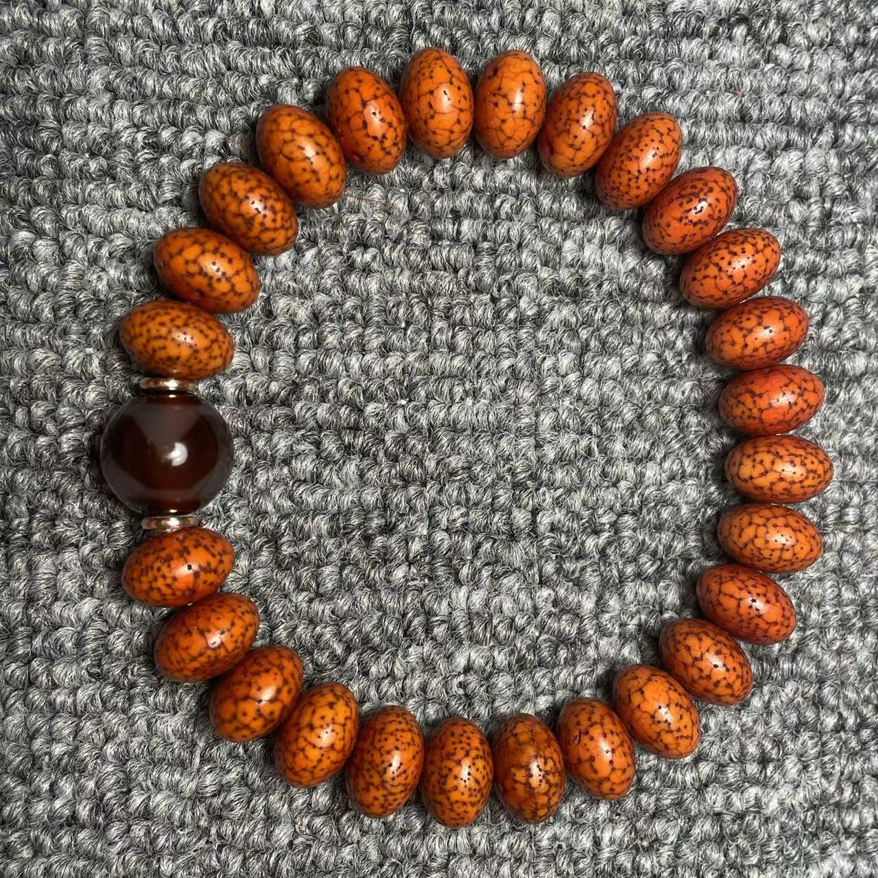 星月菩提26颗手串算盘珠回流藏族酥油供开片星月12mm