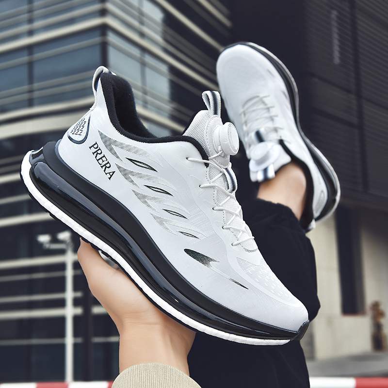 【新品推荐】旋转纽扣时尚休闲透气情侣跑步鞋减震鞋气垫鞋百搭