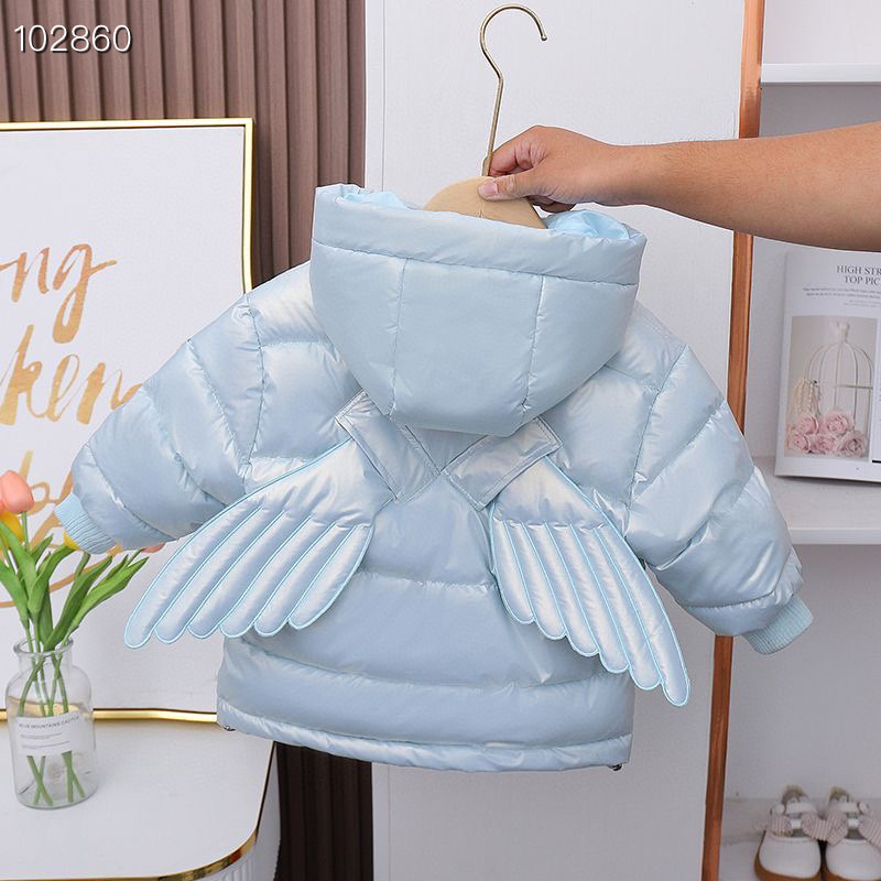 【现货-48小时发货】儿童免洗加厚棉服翅膀款男女童棉衣中小童棉袄