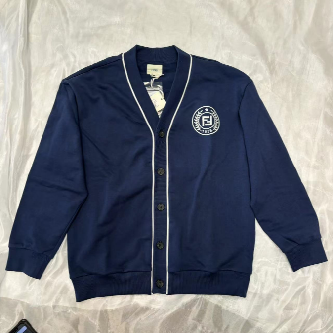 奢品/FENDI芬迪 Logo字母刺绣宽松休闲外套