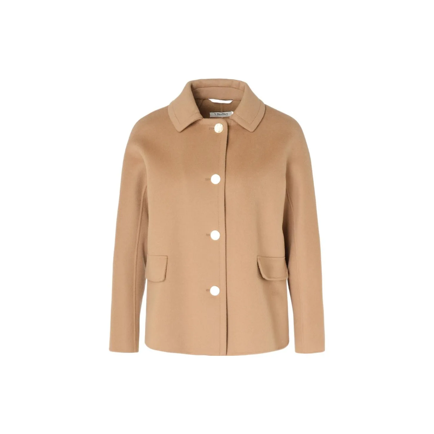 奢邦/MaxMara 纯色单排扣休闲大衣 女款 驼色 SOGNI