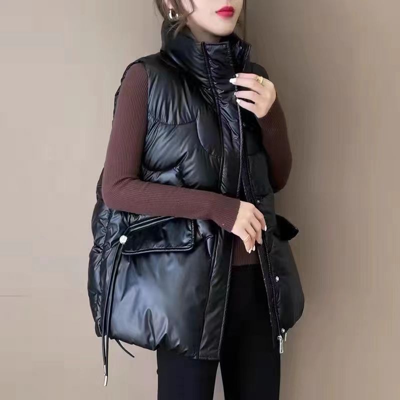 波司澄白鸭绒羽绒马甲女短款秋冬新款韩版宽松外穿马夹背心坎肩外
