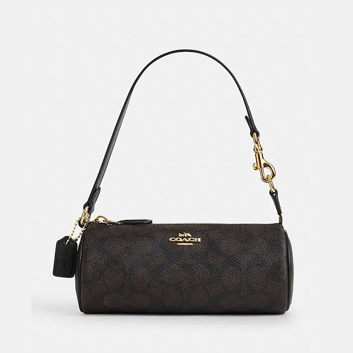 COACH/蔻驰 NOLITA圆笔筒经典手拎包腋下麻将包CW809 19.5*8.5*8