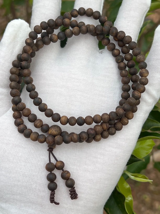 【仙女推荐】沉香奇楠沉水多圈圆珠卡5-15克多样性发一条 收藏级