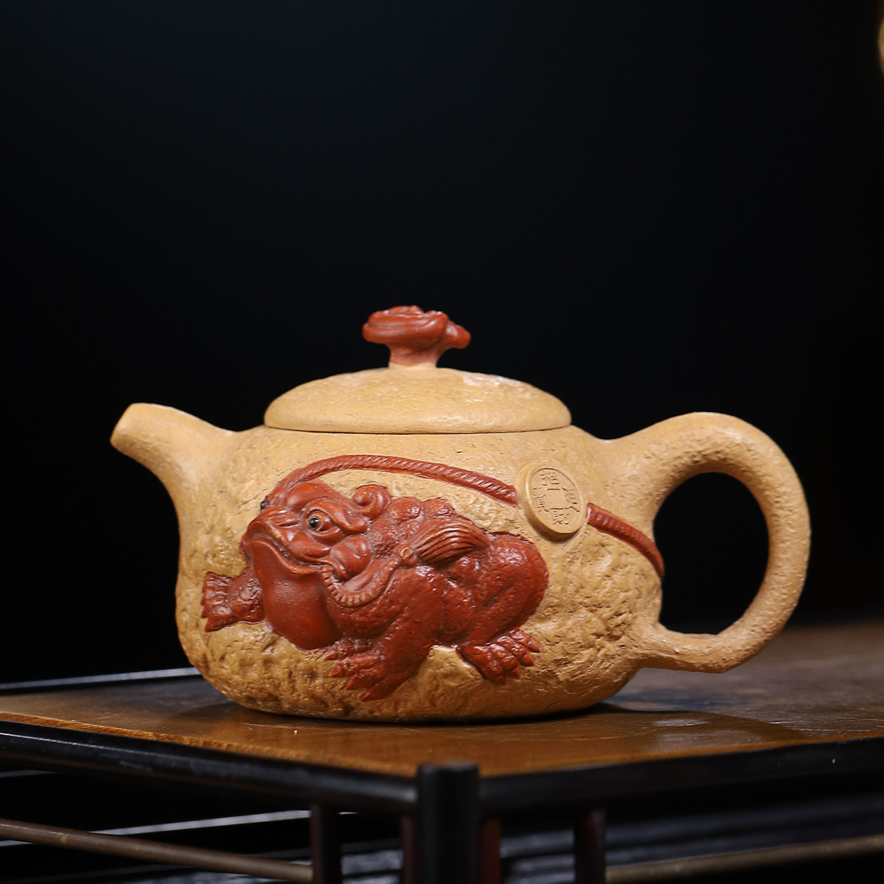 宜兴原矿黄龙山老段 金蟾供春 约300毫升 高端精美 家用茶壶茶器