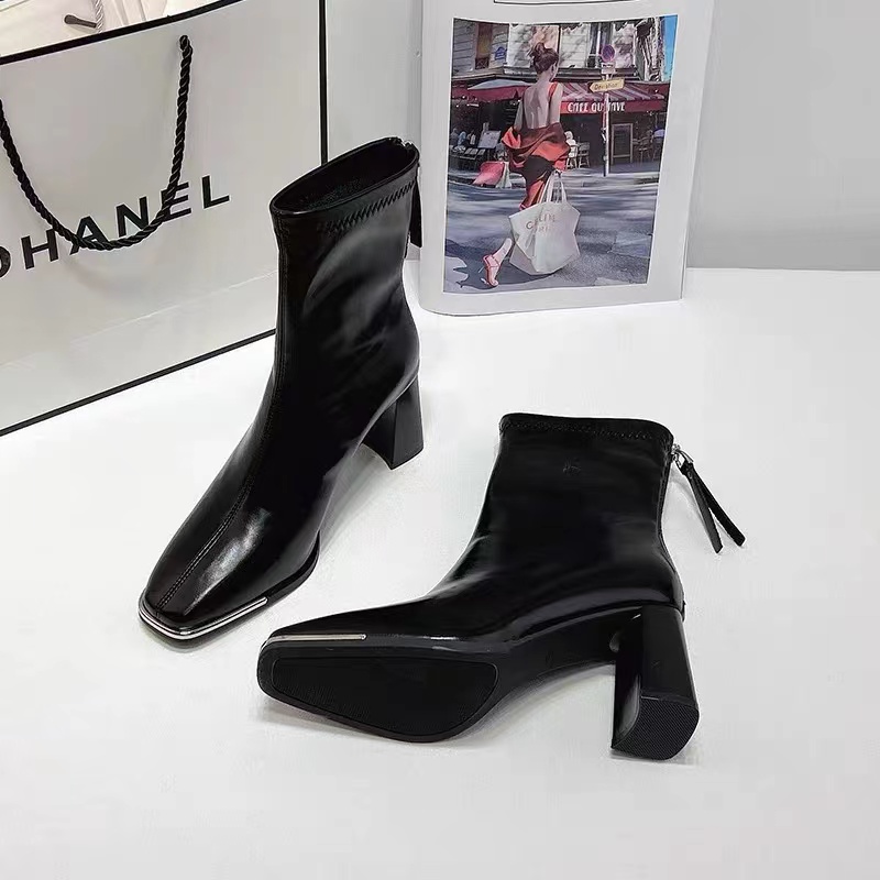 飞儿女鞋三号链接（偶有瑕疵，介意勿拍）网红高跟瘦瘦靴气质百搭