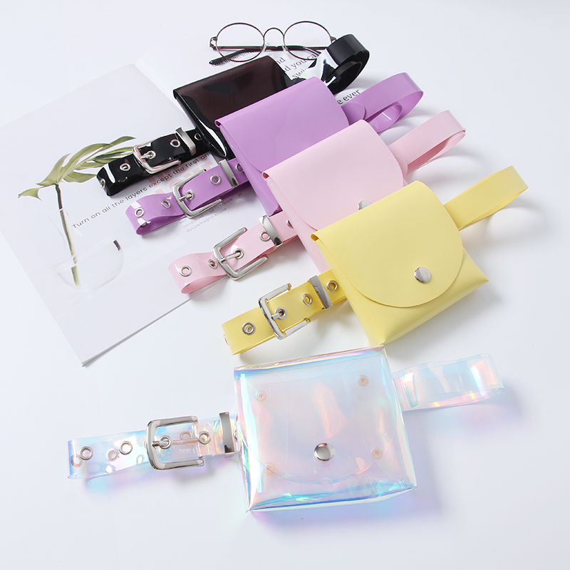 彩色腰带包女个性装饰糖果系列皮带韩版时尚百搭迷你小腰包