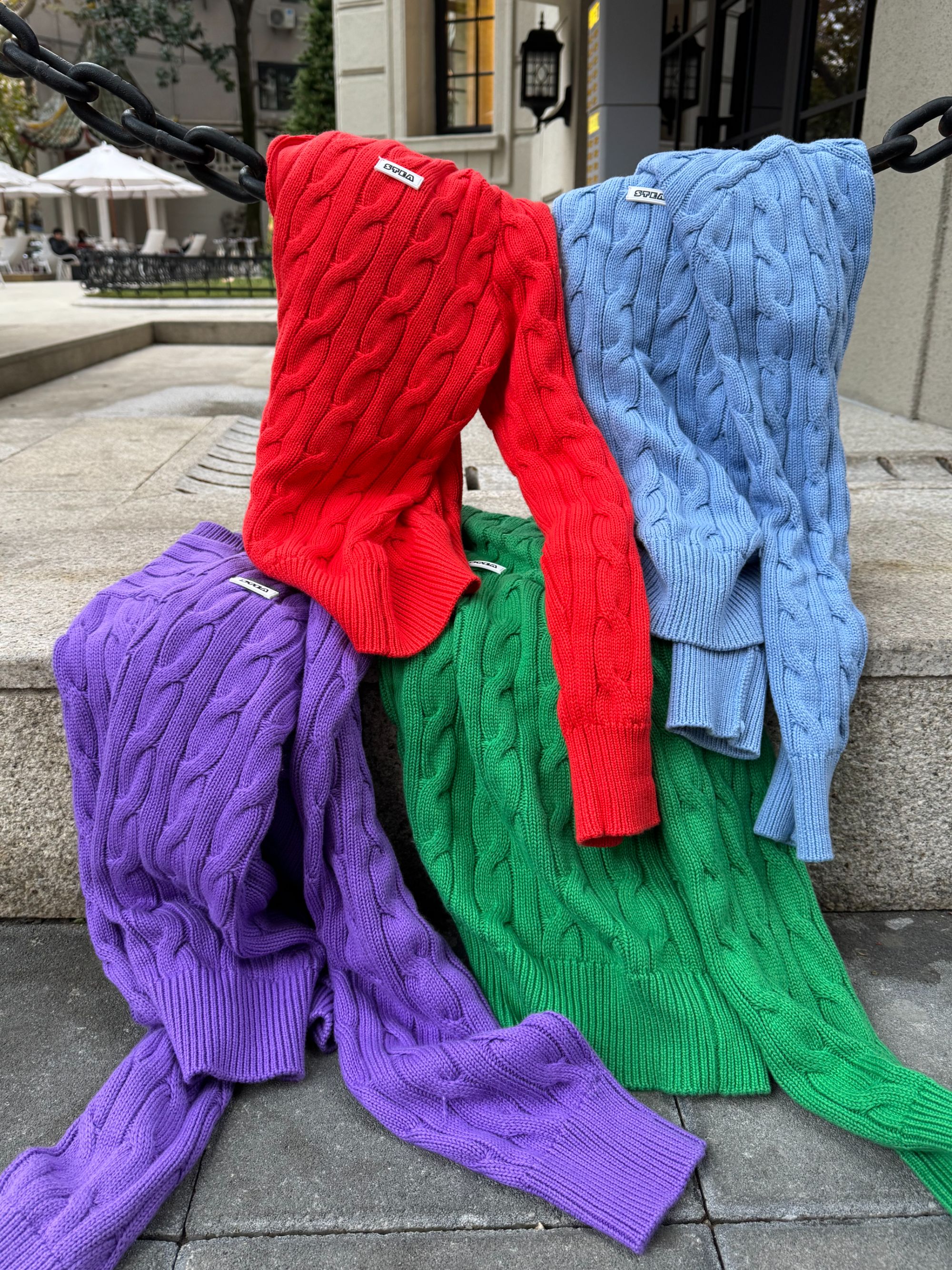 STEA设计师品牌 绞花毛织开衫 小众设计师品牌