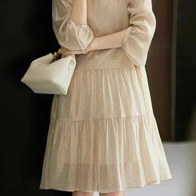 四季 桑蚕丝连衣裙衬衫直播链接（下单备注好）