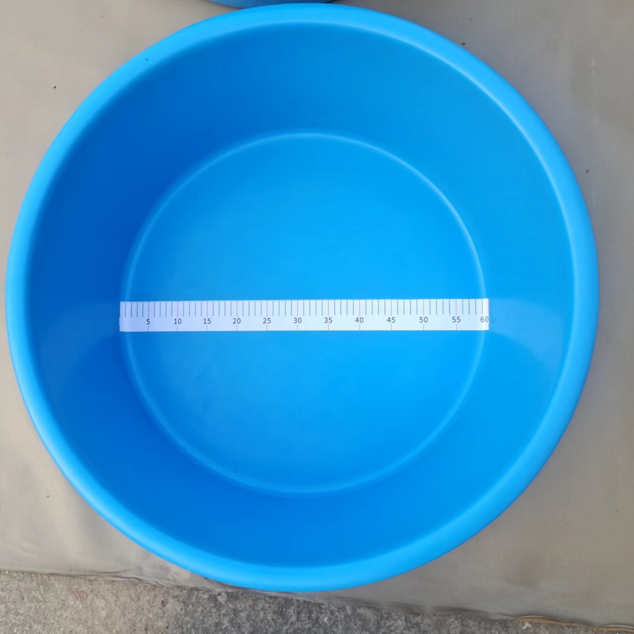 观赏鱼专用量尺寸盆蓝色
