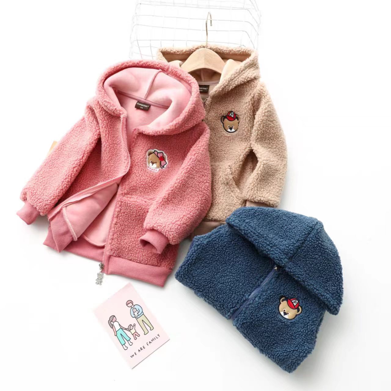 《扣号链接》男女童加绒运动休闲外套 拍下备注编码