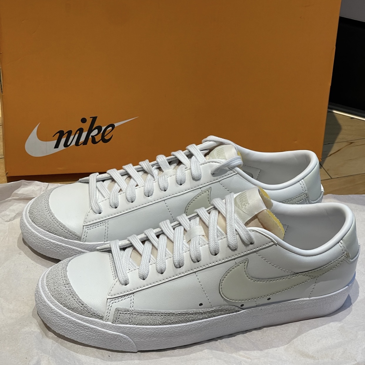 【断码清货】Nike/耐克 Blazer Low 77 男款耐磨休闲板鞋DA6364-110