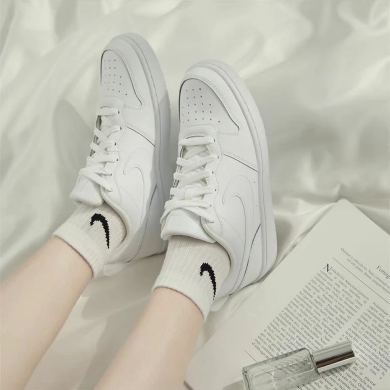 【断码清货】Nike/耐克 Court Borough Low 2 GS低帮板鞋BQ5448-100