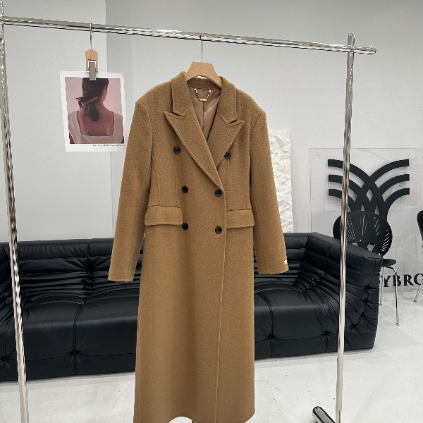 MY.LADYBRO《小蛮腰长毛》双面羊毛沙漏型修腰大衣