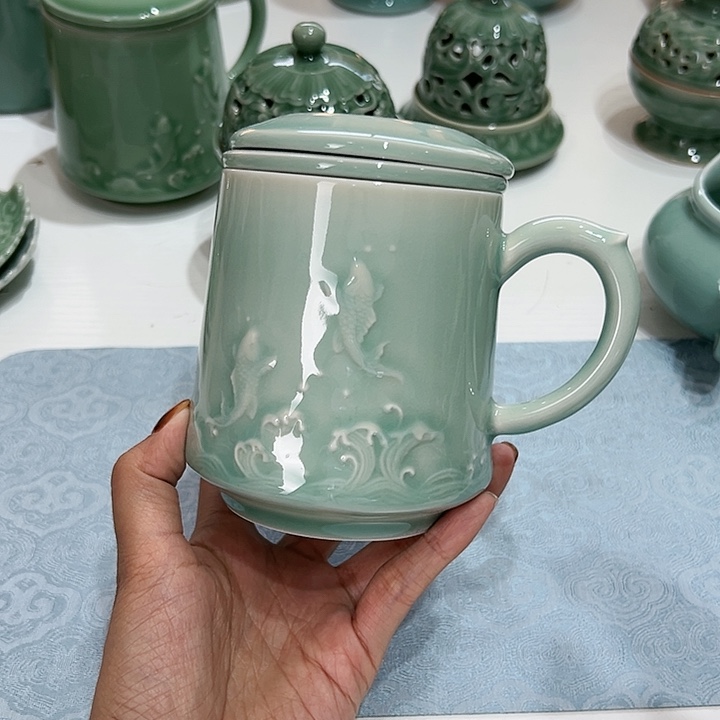 小米茶器龙泉青瓷