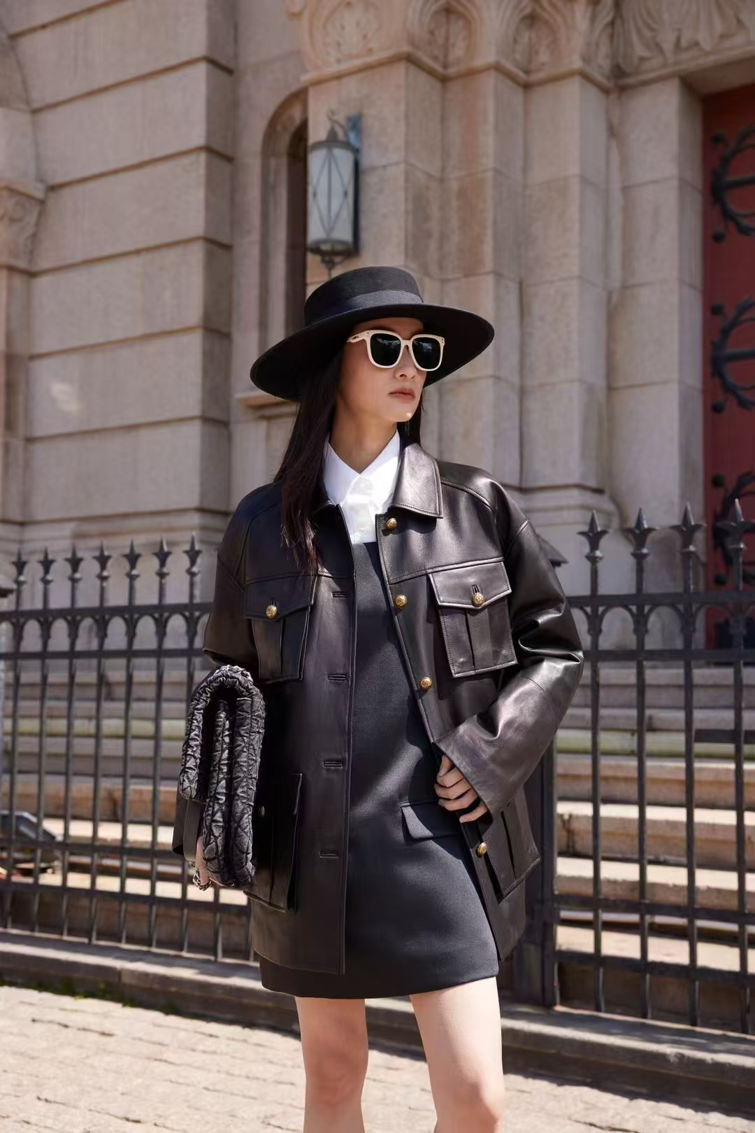 BEATY VENA女士秋季短款复古皮衣BV4WXP101/P102