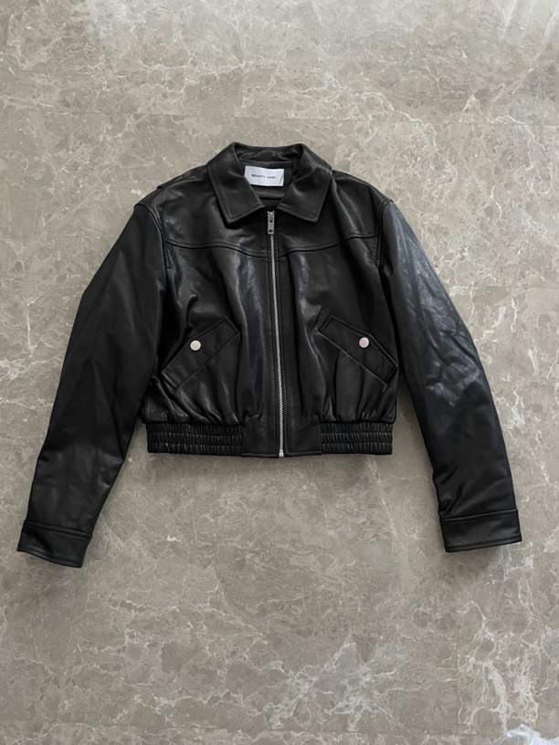 BEAUTY VENA秋冬新款设计师短款皮皮外套4WZYS005