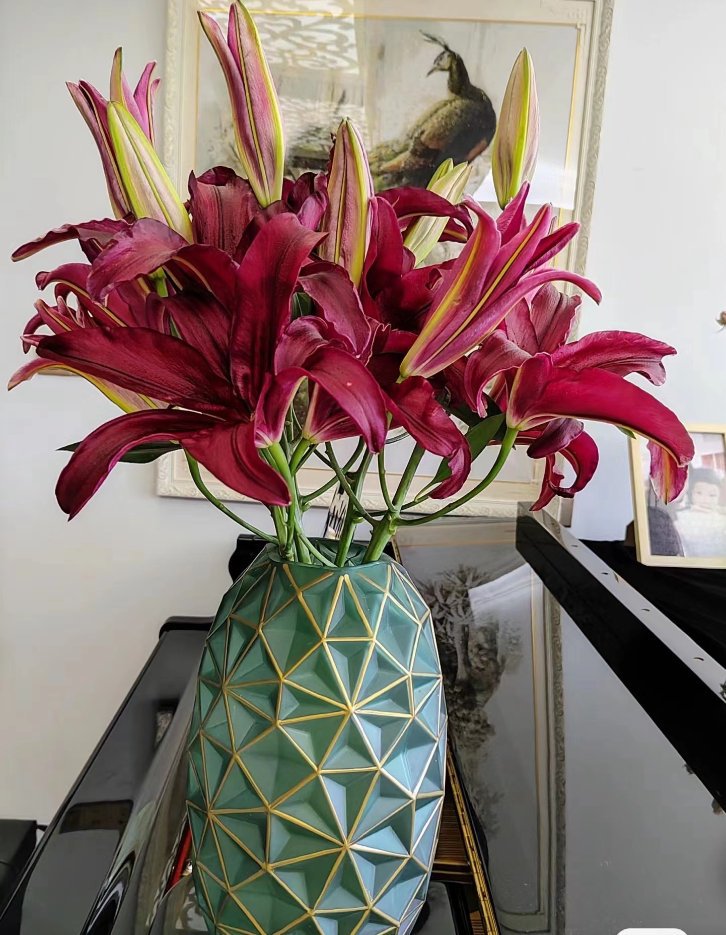 闪电 稀有精品单瓣香水百合大花型大红色冻坏不售后拒收不售后