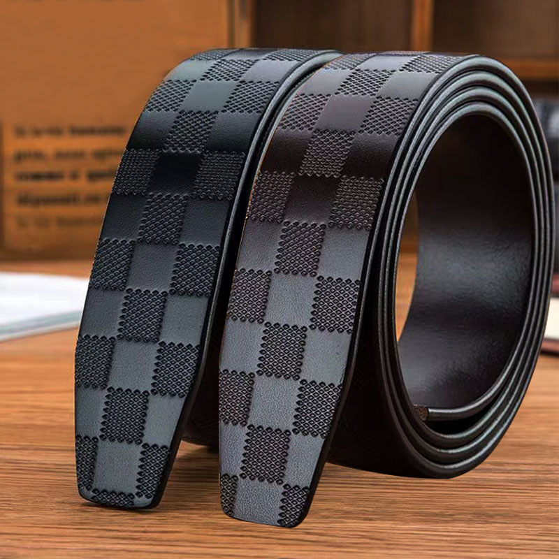 【3.5cm自动款式】男士皮带身意大利整张牛皮腰带不含扣头3.5CM宽