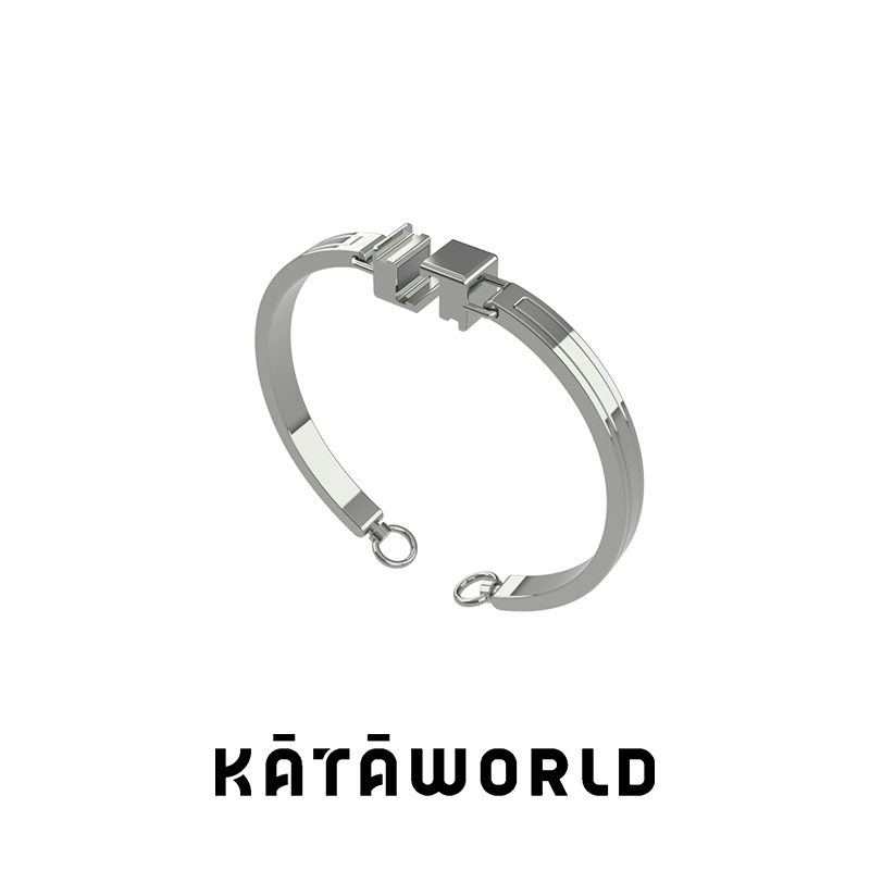 KATAWORLD 铜合金手镯 【主理人】时尚简约百搭个性磁吸拼接手镯