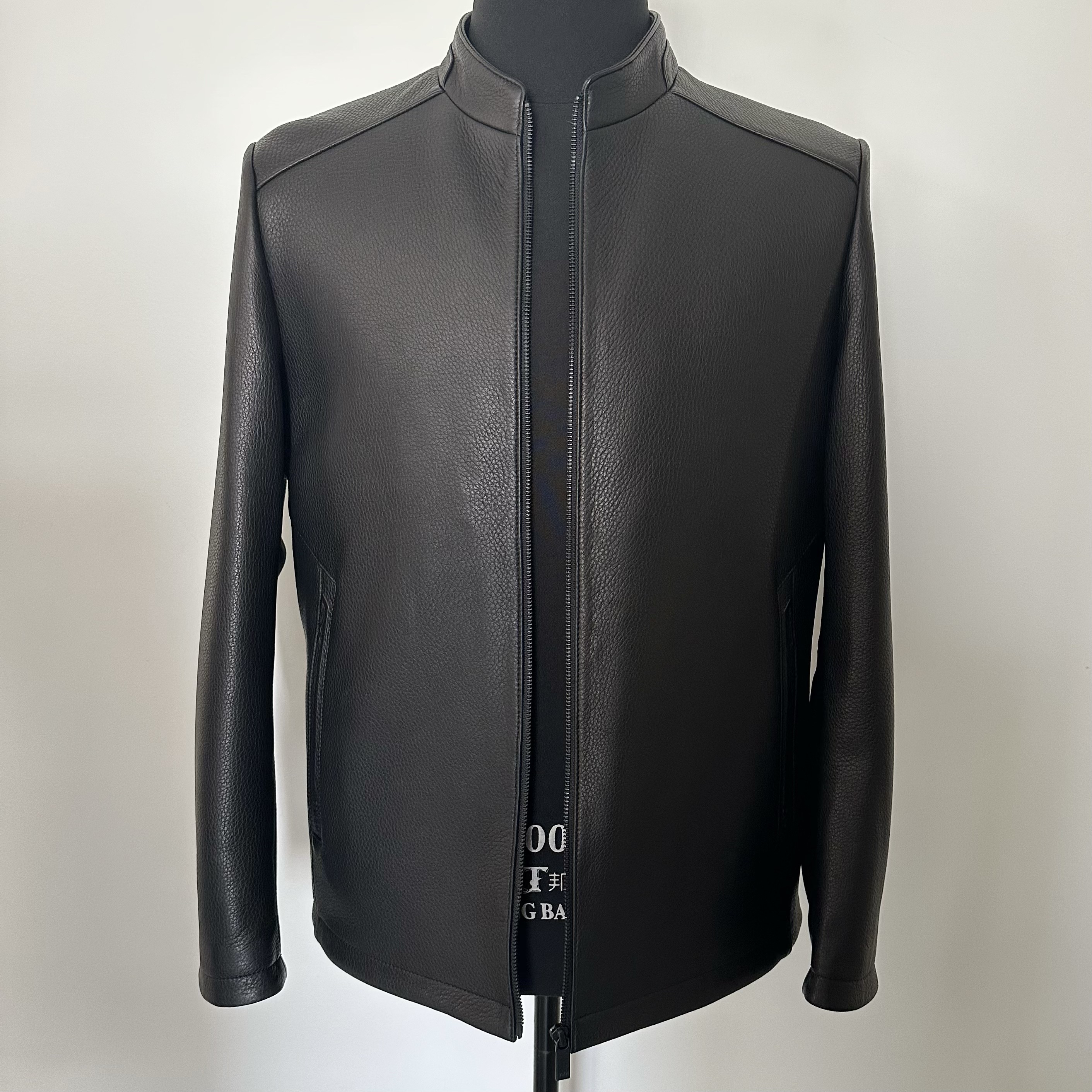 应豹男装2381正宗新西兰真鹿皮时尚立领商务休闲装