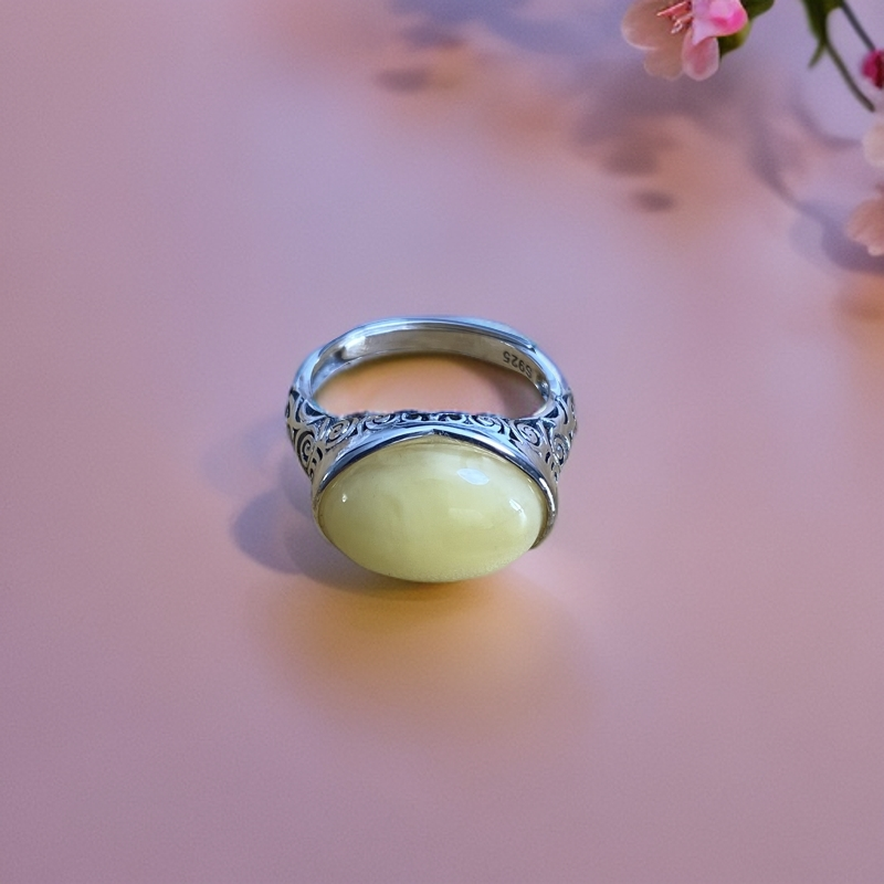 925银戒指 镶嵌民族风戒指 JZ00534