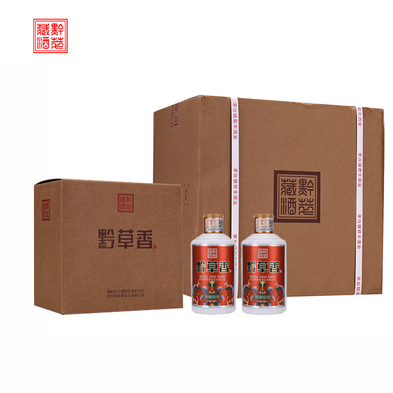 黔草香品质纯粮100ml酒业酱香型白酒整箱24瓶小瓶酒佳酿53度100ml