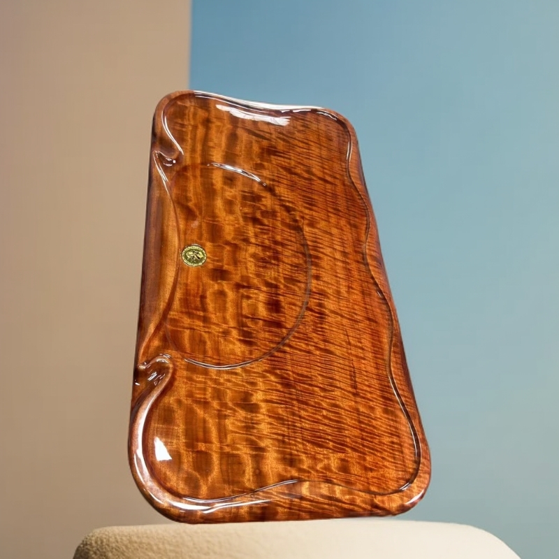 刚果花梨茶盘轻奢家用简约茶道