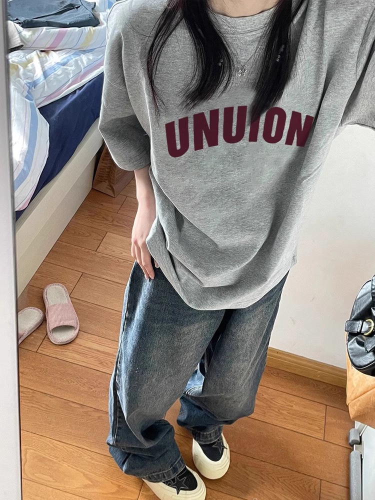 加肥加大码300斤美式复古潮牌短袖男t恤夏季新款港风宽松半袖上衣