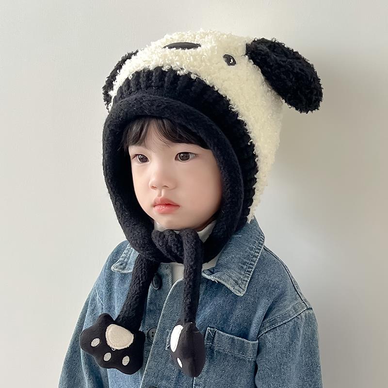 女童帽子秋冬款儿童护耳帽可爱超萌秋冬季加厚保暖女宝宝针织帽韩