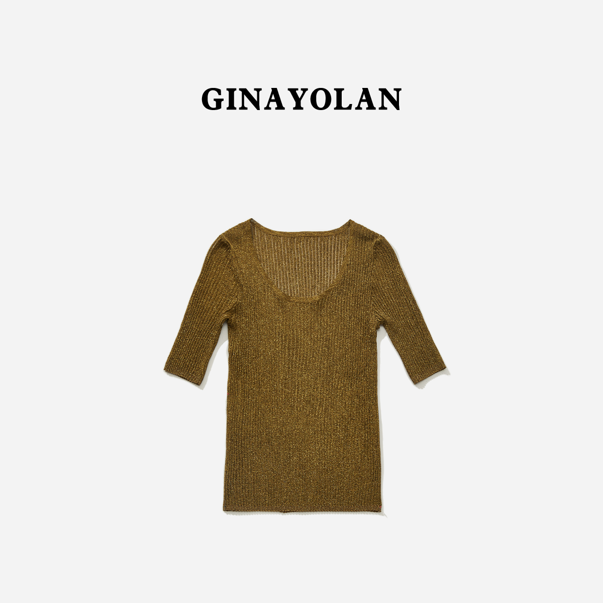 GINAYOLAN/瑾颜【水晶纱系列】意大利进口亮闪奢华水晶纱微透针织