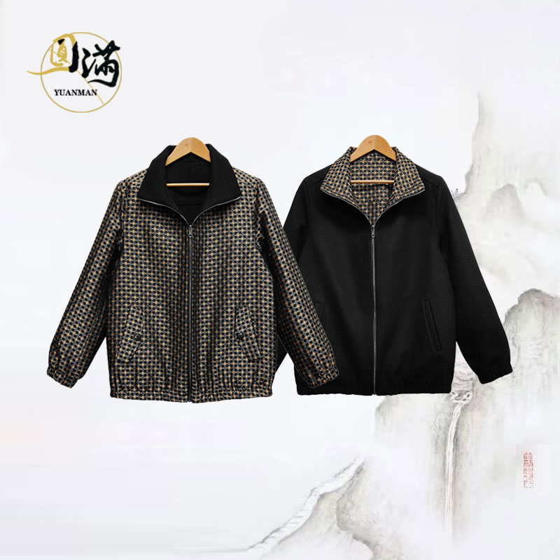 【汉玉龙纹锦】宋锦桑蚕丝羊毛中式唐装JK41130SJ