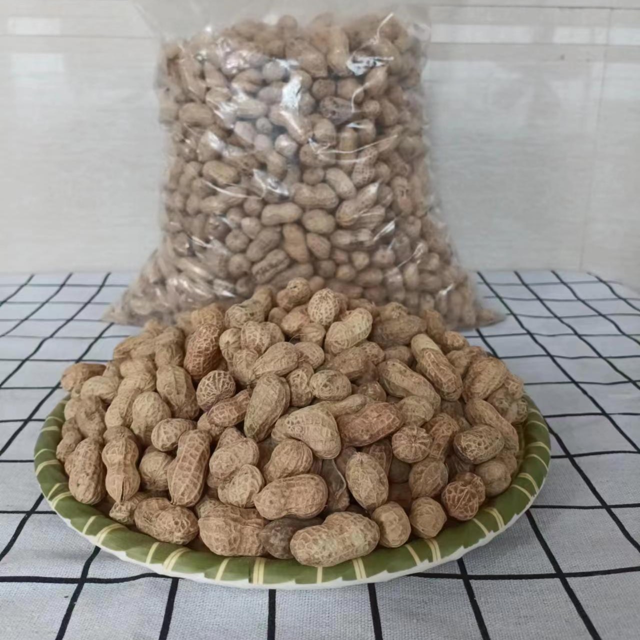 莆田本地古法水煮自然日晒花生晒干原味农家水煮花生晒干