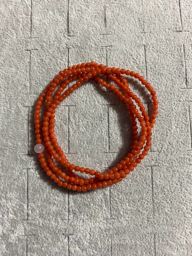 南红卡3多圈手串