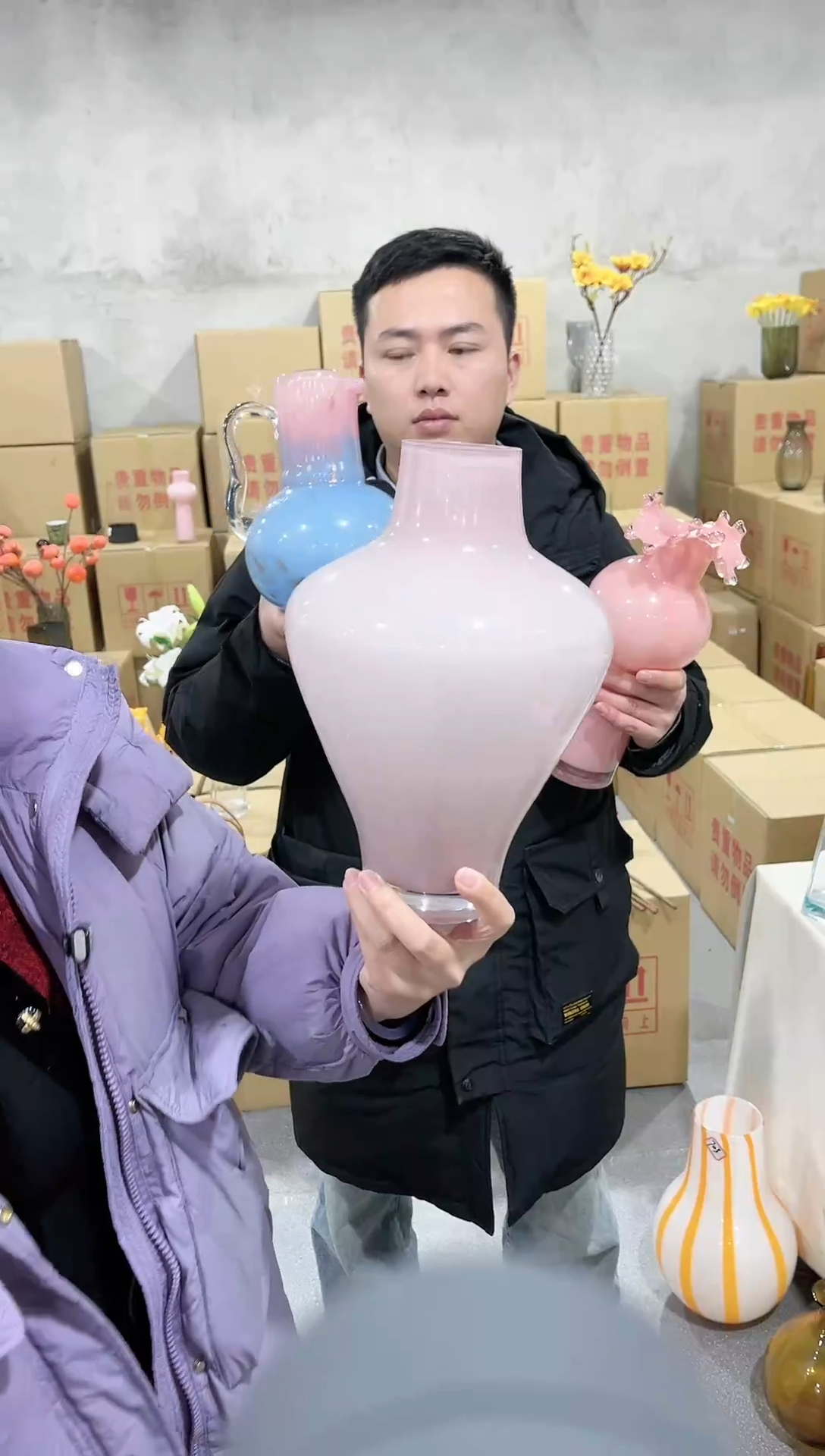 【闪购商品】825粉色大吊钟花瓶