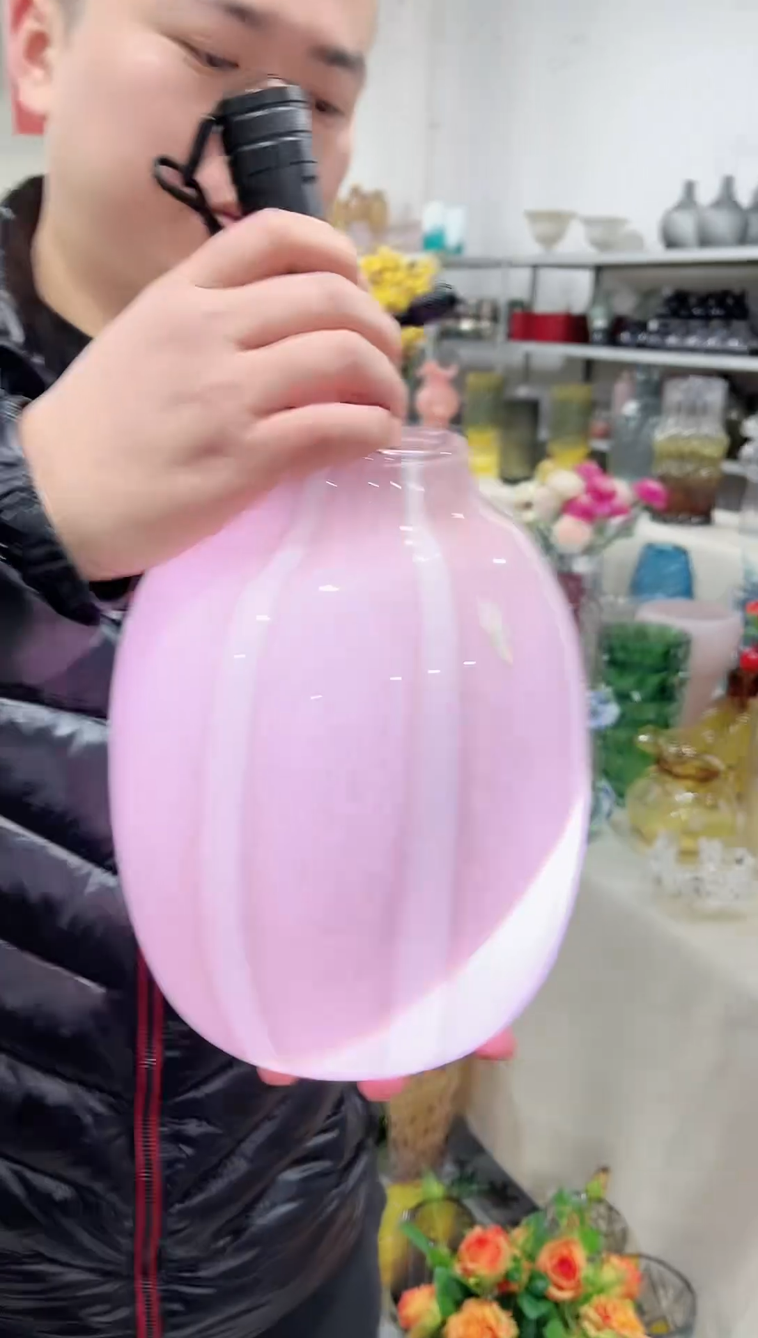 【闪购商品】糖果色大肚花瓶