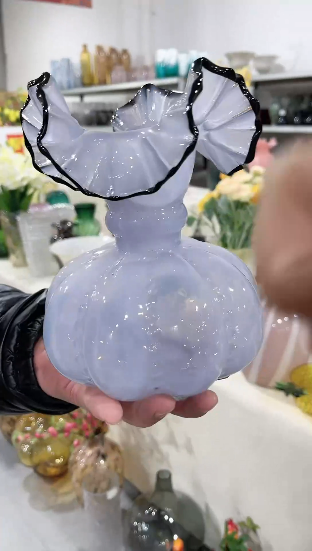 【闪购商品】g004紫色芬顿花瓶