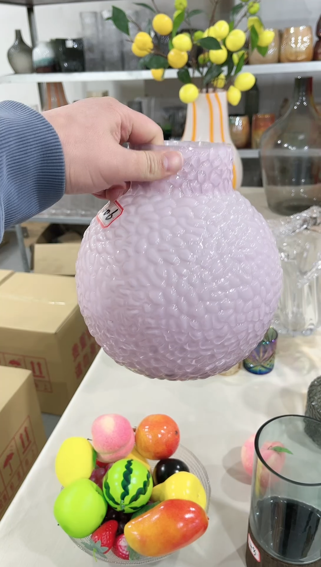 【闪购商品】粉色地雷花瓶