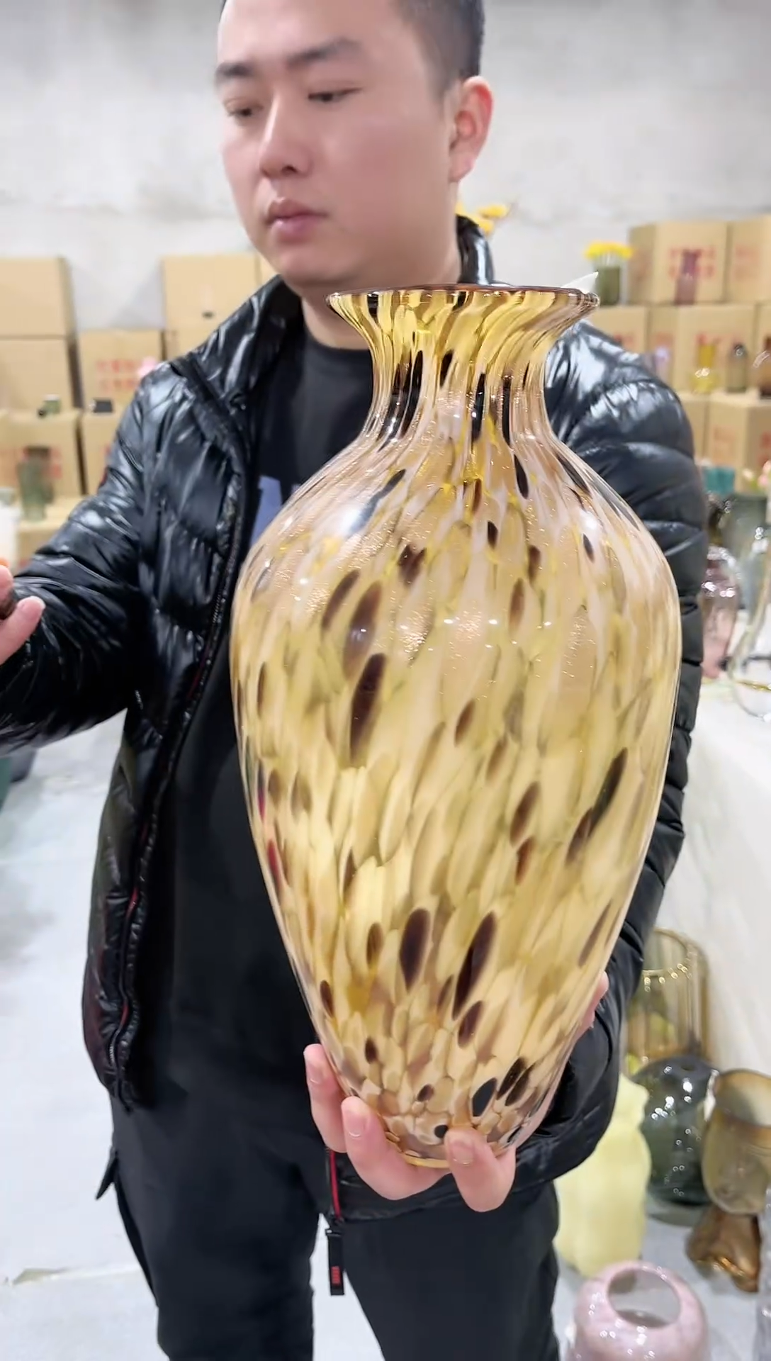 【闪购商品】750豹纹花瓶
