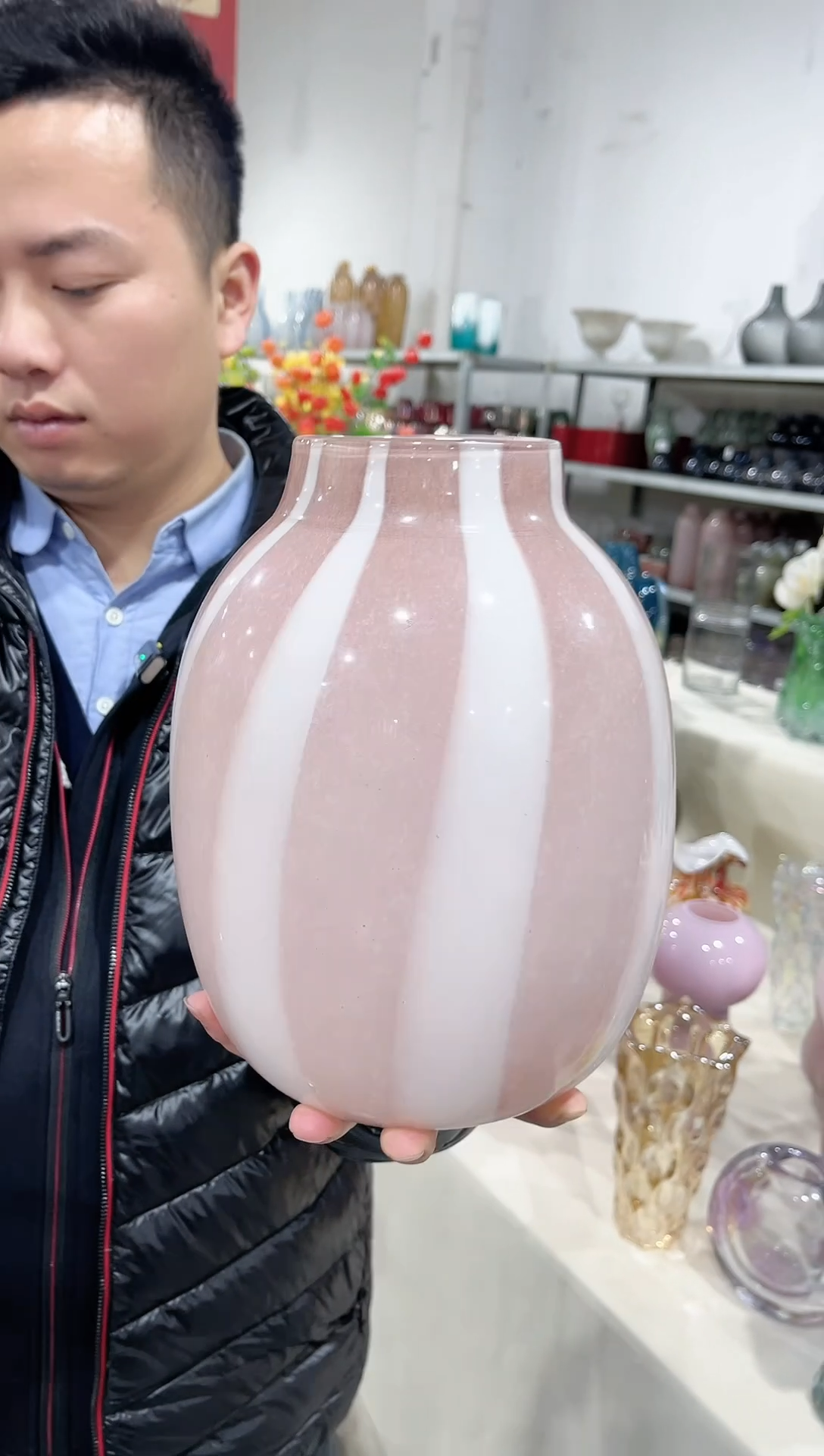 【闪购商品】糖果色大肚花瓶