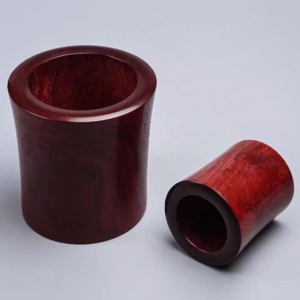小叶紫檀笔画实木家居摆件