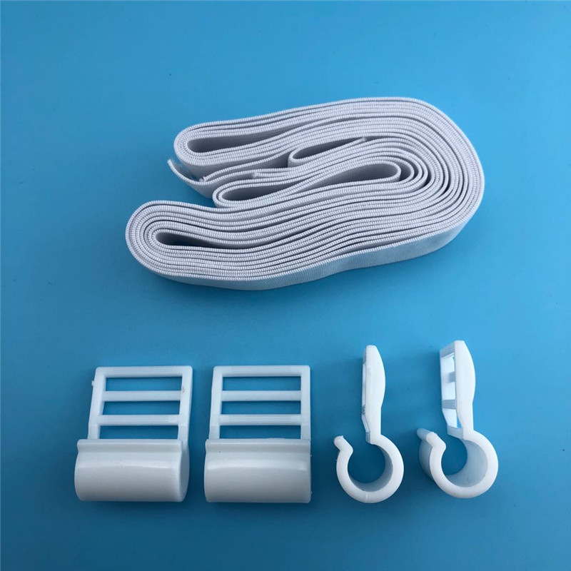 拉链蚊帐坐床式方顶外穿管杆绑带松紧固定器防止移位蚊帐固定夹