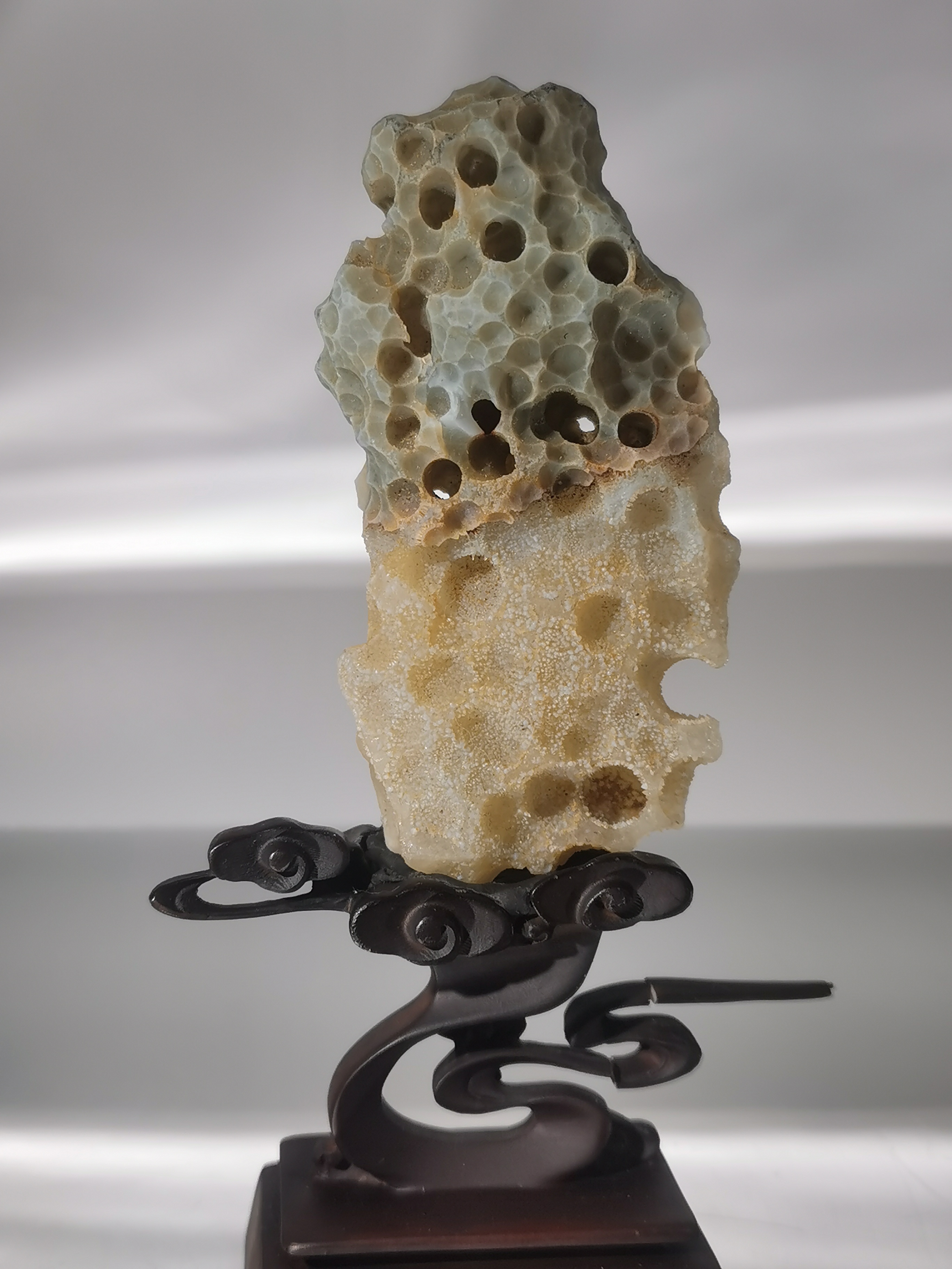 黑山贡石飞升 戈壁奇石象形原石 俏色摆件手把